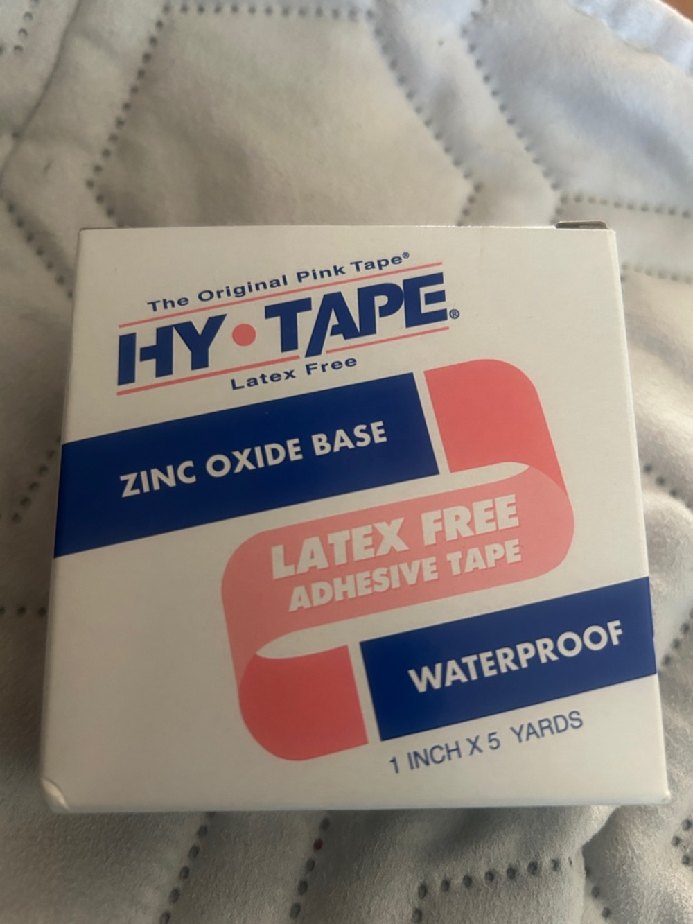 Latex Free Pink Adhesive Tape - Waterproof Zinc Oxide Base 1“ x 5 yards